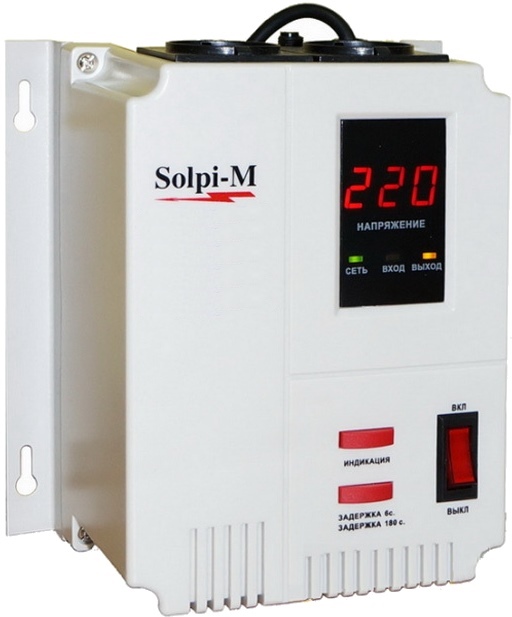 Стабилизатор Solpi-M TSD-750W (настенный) пластик.корпус
