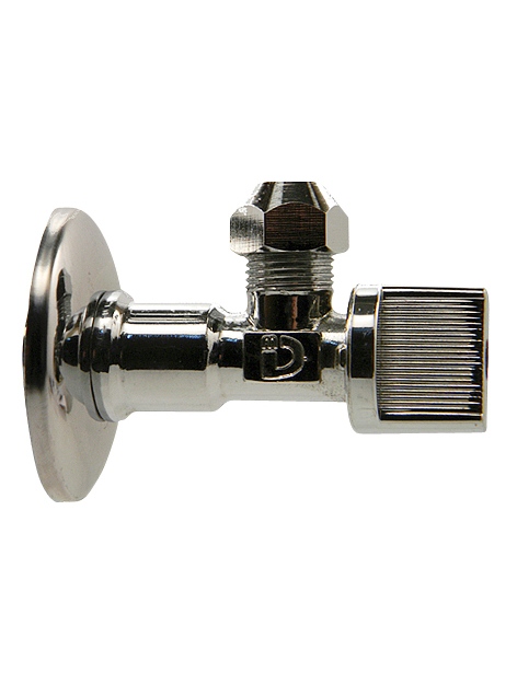 Вентиль для подключения жесткой подводки смесителя 1/2"-Дн10 (1/90)