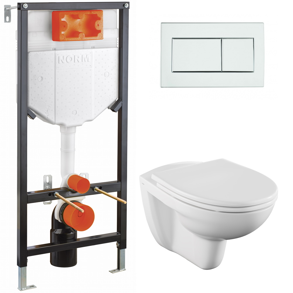 Система инсталяции в сборе FIT подвесной унитаз (NORM-Vitra)