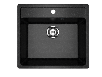 Мойка U-104 ULGRAN 56-49.5 (308 черный) - фото 1