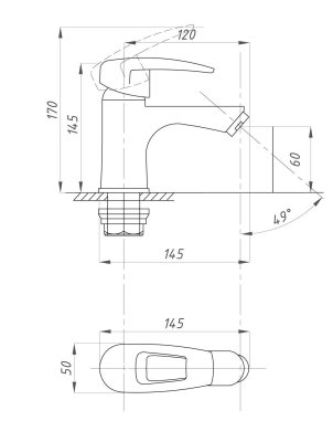 Тюльпан для раковины Ф40 ПСМ 759-046