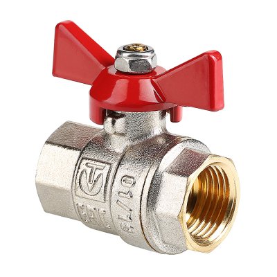 Кран шар. 1/2" Base Valtec г/г бабочка (16/256) - фото 1
