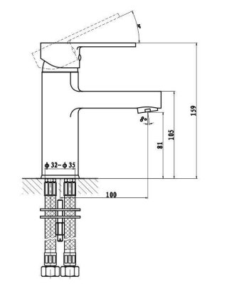 Тюльпан для умывальника Moderna 6240278C GROSS AQUA (10)