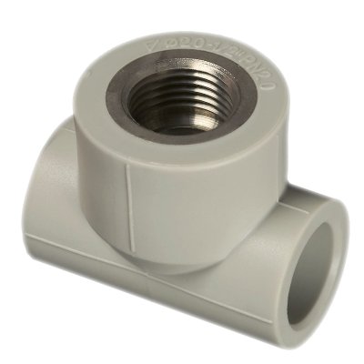 Тройник комбинир.Ф25*3/4"г PRO-AQUA Grise (серый)  (10/80) - фото 1