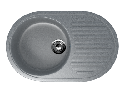 Мойка U-107 ULGRAN 72-45 (309 темно-серый) - фото 1