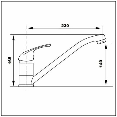 4907 F(L) Смеситель д/кухни Ф40 п/гайку FRAP (10)