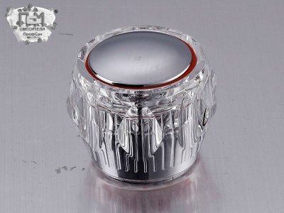 Смеситель ванна кер. шар душ (литой) ПСМ-157-К65 круглый нос стекло